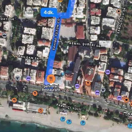 Merkezde Denize 100mt 2+1 Apartmán